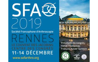 Retour sur le congrès de la société francophone d’Arthroscopie au Couvent des Jacobins à Rennes au 11 au 14 décembre !