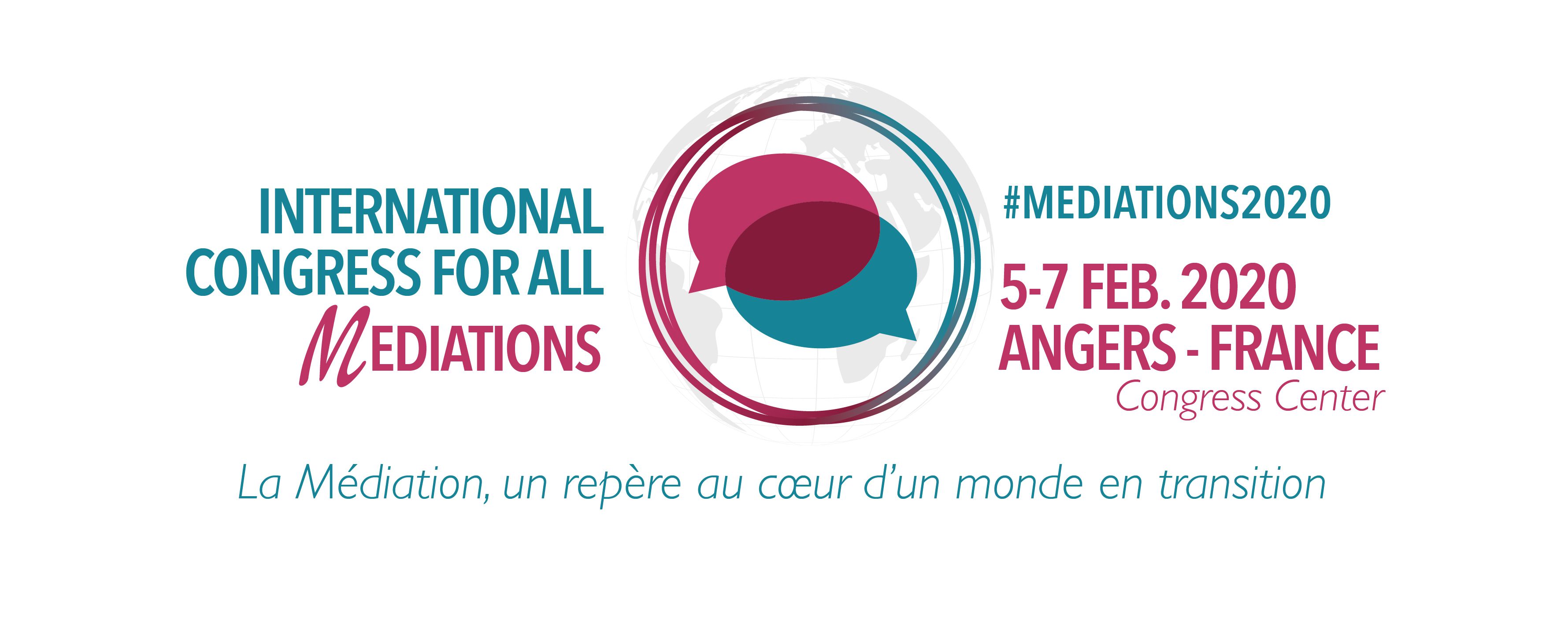 Le Congrès International des Médiations à Angers du 5 au 7 février 2020