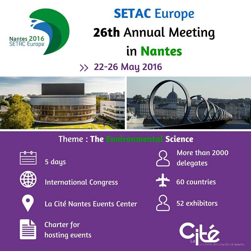 Le congrès annuel de la SETAC à Nantes